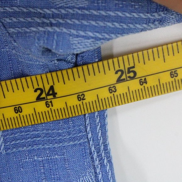 Vintage Jamaica Jaxx Hawaiian Silk Shirt Mens Blue Button Down Collared Large L - Picture 8 of 9